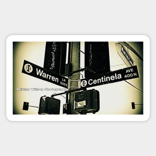 Warren Lane & Centinela Avenue1, Inglewood, CA by Mistah Wilson Sticker